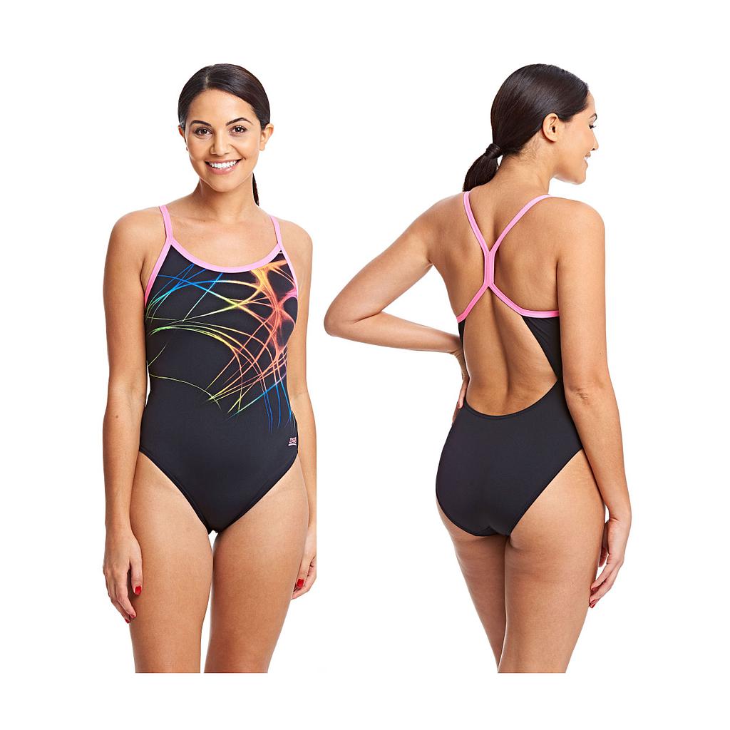 Zoggs Aqualast Flame Sprintback Swimsuit