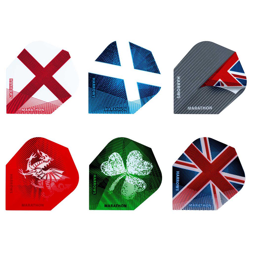 Harrows 100 Micron Marathon Flights Set Reydon Sports Plc