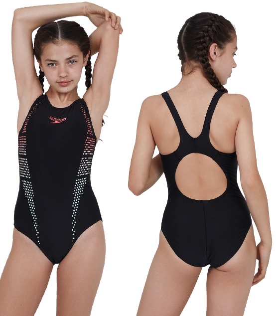 Speedo Plastisol Placement Muscleback Swimsuit Junior