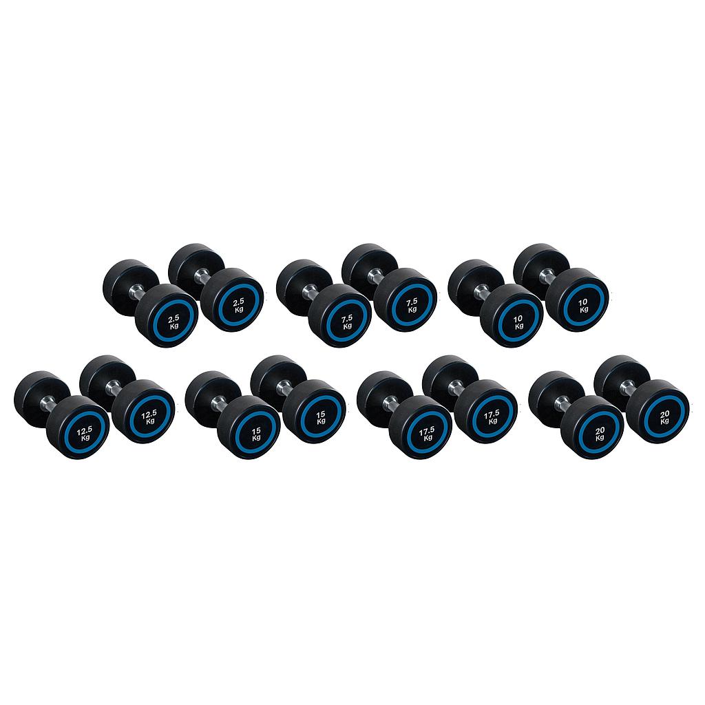Vector X Cast Iron Rubber Coated Dumbbells (Pair)