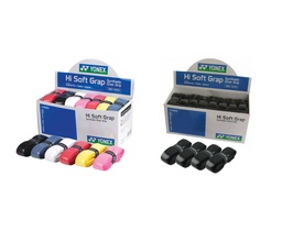 Yonex Hi Soft Badminton Grips Assorted Colours (24 Grips) by Yonex